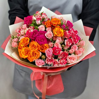 Микс из кустовых роз